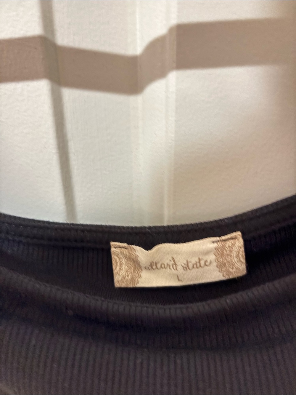 Altar'd State Black Sheer Puff Sleeve Crop Top - Picture 2 of 2